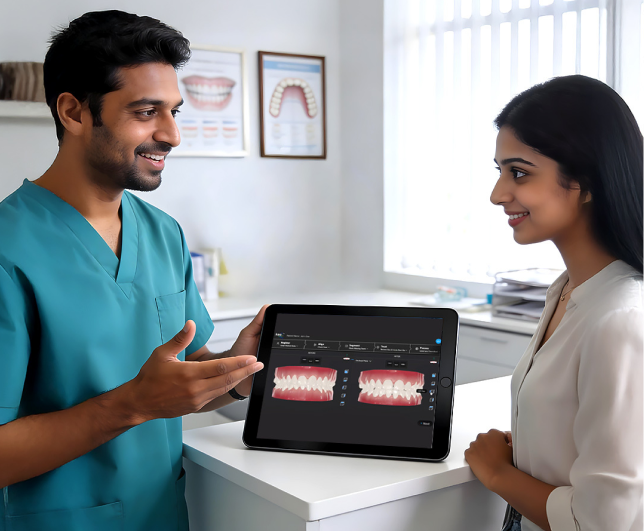 Doctor explaining treatment